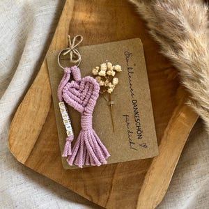 Makramee I Anhänger I Personalisiert | Dankeschön | Geschenkverpackung | Geschenkidee | Einfach mal Danke sagen | Trockenblumen