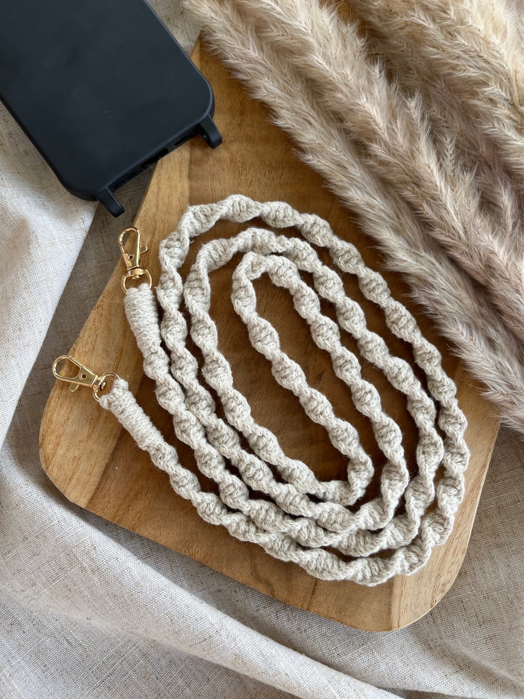 Mobile Robe Chain Macrame | Phone Chain | Phone Strap | Carrying Strap | Crossbody Strap ...
