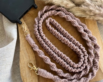 Makramee I Handykette I Handyband I Trageband I Umhängeband I Handy I Smartphone I IPhone I Android I Kette I Handgemacht