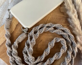 Macrame I cell phone chain I cell phone strap I lanyard I neck strap I cell phone I smartphone I iPhone I Android I chain I handmade