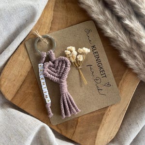 Makramee I Anhänger I Personalisiert | Kleinigkeit | Geschenkverpackung | Geschenkidee | Danke | Trockenblumen | Kleinigkeit für dich