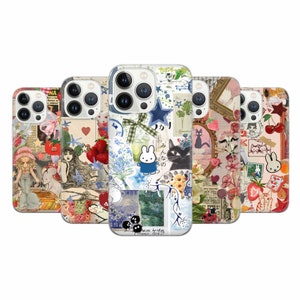 Funda para teléfono con tablero de estado de ánimo japonés, estilo estético y glamoroso, para iPhone 16 Pro, 15, 14, 13, 12, 11, Google Pixel 9 Pro, 8, 7A, Samsung S25, S24