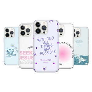 Bible Verse Phone Case: Christian TPU Gel Cover
