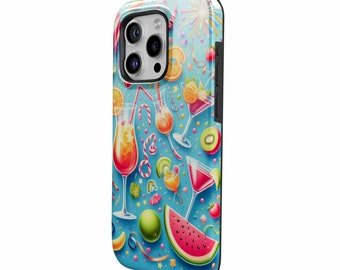 Summer party Phone Case Celebration Cover for iPhone 15Pro, 14, 13, 12, 11, Google Pixel 8, 7A, 6A, Samsung S24Ultra, S23fe, S22, A54, A34