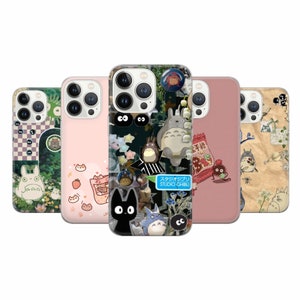 Funda de teléfono con collage estético con diseño de tablero de estado de ánimo japonés para iPhone 16 Pro, 15, 14, 13, 12, 11, Google Pixel 9 Pro, 8, 7A, Samsung S25, S24 FE
