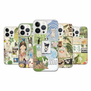 Funda para teléfono con tablero de estado de ánimo japonés, estilo estético y glamoroso, para iPhone 16 Pro, 15, 14, 13, 12, 11, Google Pixel 9 Pro, 8, 7A, Samsung S25, S24