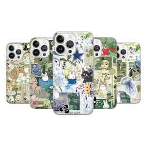 Funda para teléfono con tablero de estado de ánimo japonés, estilo estético y glamoroso, para iPhone 16 Pro, 15, 14, 13, 12, 11, Google Pixel 9 Pro, 8, 7A, Samsung S25, S24