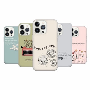 Aesthetic Taylor Phone Case Midnight Swift Song  Cover for iPhone 16 Pro, 15, 14, 13, 12, 11, Google Pixel 9 Pro, 8, 7A, Samsung Galaxy S24