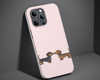 Dachshund TOUGH Cover fit for iPhone 15 Pro Max, 14 Plus, 13, 12, 11, XR & Samsung S24, S23, A54, A53, Pixel 8 Pro, 7