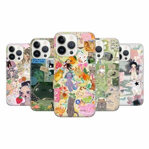 Funda para teléfono con tablero de estado de ánimo japonés, estética japonesa, para iPhone 16 Pro, 15, 14, 13, 12, 11, Google Pixel 9 Pro, 8, 7A, Samsung S25, S24 F