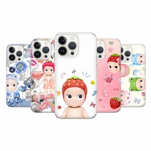 Sonny Angel  Phone Case Coquette Doll Cover for iPhone 16e, 15, 14, 13, 12, 11, Google Pixel 9 Pro, 8, 7A, Samsung S25 edge, S24 FE, A71, A3