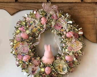 Handmade Wreath, Easter Wreath, Easter Decor, Easter Decoration, Easter Gift, Door Hanger