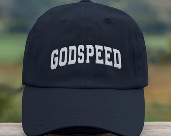 Godspeed Embroidered Dad Hat, christian gifts for men, women, god gifts, christian hat, gift for dad, trendy hats, embroidered gift
