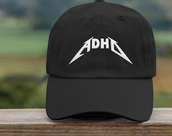 ADHD Embroidered Dad Hat, ADHD Hat, Funny ADHD Gift, Neurodivergent Hat, Mental Health Cap, Unisex Baseball Cap, Adjustable Cotton Hat