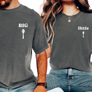 Comfort Colors Big spoon little spoon shirt, Couples Shirts, Husband Wife Shirt, Matching Honeymoon shirts, Mr and Mrs Shirts
