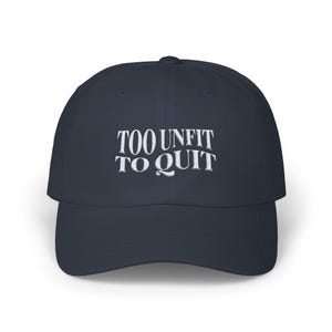 Gorra de gimnasio bordada divertida, gorra bordada motivacional para hacer ejercicio, gorra de papá con humor fitness, regalo para amantes del gimnasio, gorra sarcástica imagen 2