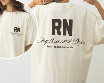 Registered Nurse Shirt for Women, gift for nurse, rn t shirt, Streetwear style trendy shirt for nurses, new nurse graduation gift