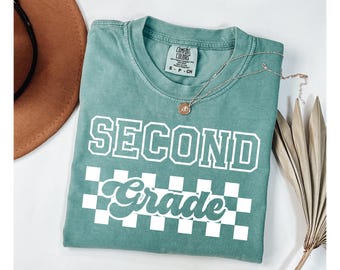 Comfort Colors Second Grade Teacher Shirt, 2nd Grade Teacher Shirt, Gift for Teacher Team Shirts, Elementary teacher appreciation
