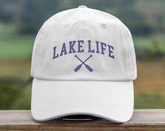 Lake Life Hat, Lake Embroidered Dad Hat, Custom Bachelorette Hat, Lake Vacation Hat, Lake Lover Gift, Family Vacay Hat, Trendy Cap
