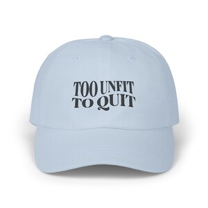 Gorra de gimnasio bordada divertida, gorra bordada motivacional para hacer ejercicio, gorra de papá con humor fitness, regalo para amantes del gimnasio, gorra sarcástica imagen 5