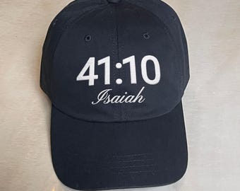 Custom Bible Verse Embroidered Hat, Personalized Scripture Dad Hat, Christian Gift, Faith Based Hat, Religious Gift, Inspirational Cap