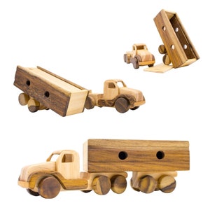 Wooden Container Truck | Wooden Truck | Montessori Toy | Creative Toy | Gift for baby boy | Truck Toy | Wooden Vehicle