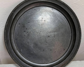 Vintage EG Webster Son 1886-1928 Brooklyn Pewter Plate Black