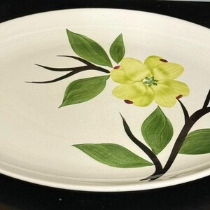 Vintage 1950s Dixie Dogwood Serving Platter Handpainted