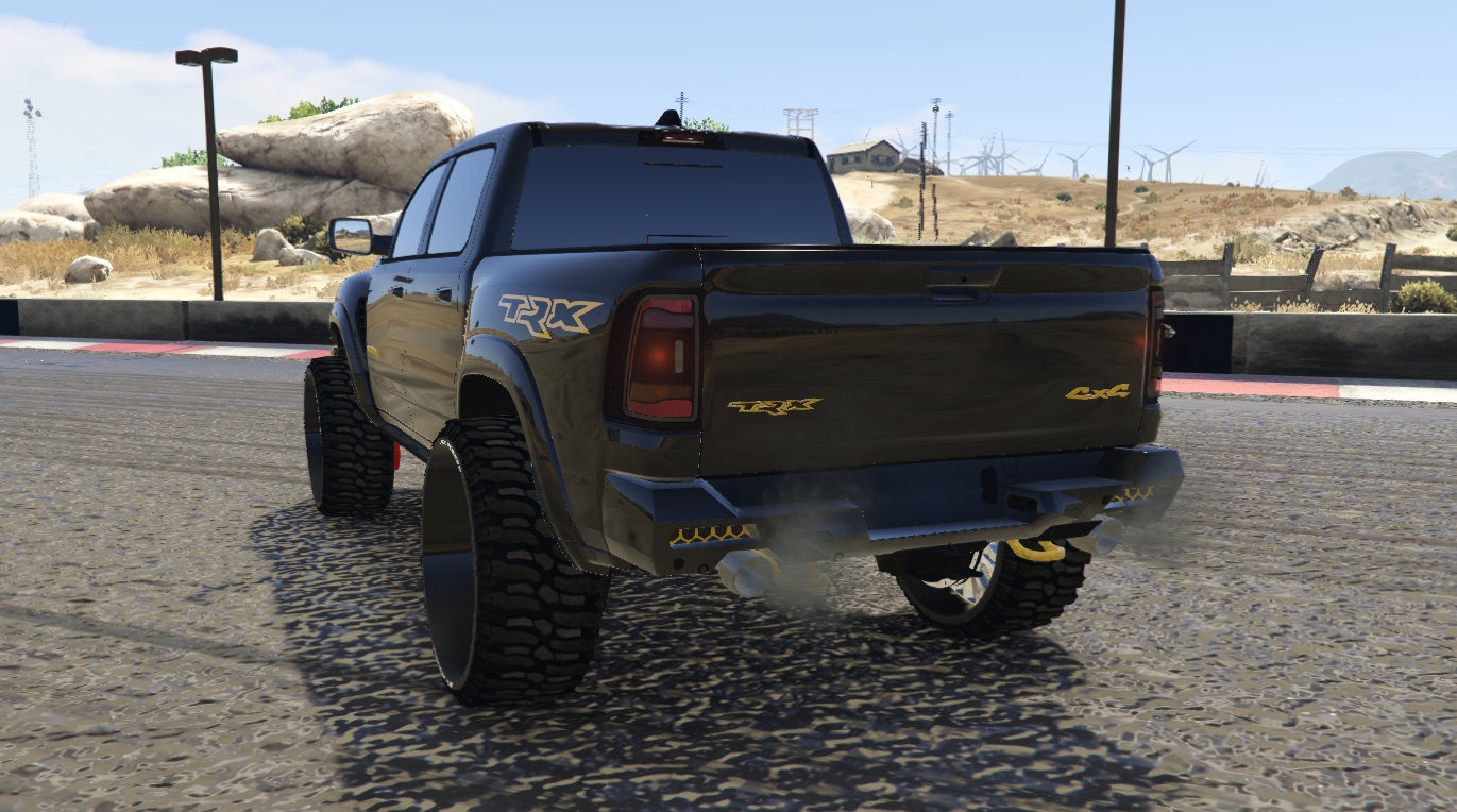 Trx Custom License Plate 2021 RAM TRX Custom GTA Mod 3D Truck