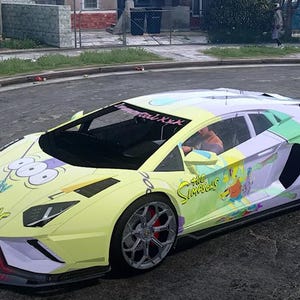 Lamborghini Aventador Ultimae Custom Livery X The Simpsons