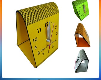 table decor clock laser cut file  SVG, Clock Models, Wall Decoration Clocks, DXF Files for Laser Cutting, Digital File dxf svg cdr ai pdf