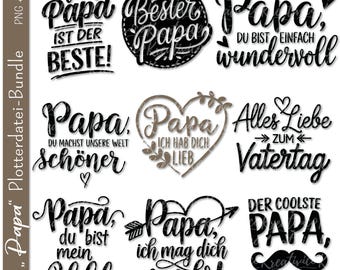Plotter file Dad - Father's Day svg - German sayings - Gift Dad - Heart svg - Plotter file Dad - Cricut svg - Laser file Father's Day