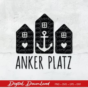 File di plotter Anchor Place, SVG mare, PNG marittimo, SVG nautico, CricutDesign, Silhouette Cameo, fai da te marittimo
