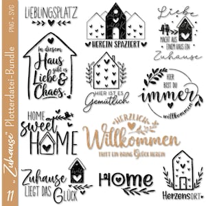 Deutsche Plotterdatei Zuhause | Home svg Bundle | Schutzengel svg | Deutsche Sprüche Haus | Cricut Silhouette | Home sweet Home