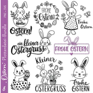 File del plotter tedesco Pasqua | Pacchetto svg di Pasqua | Buona Pasqua svg | Detti di Pasqua | Silhouette di Cricut | Regali di Pasqua