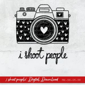 Plotter file photography | Photographer svg | i shoot people svg | clipart photography | Cricut Silhouette | Photographer