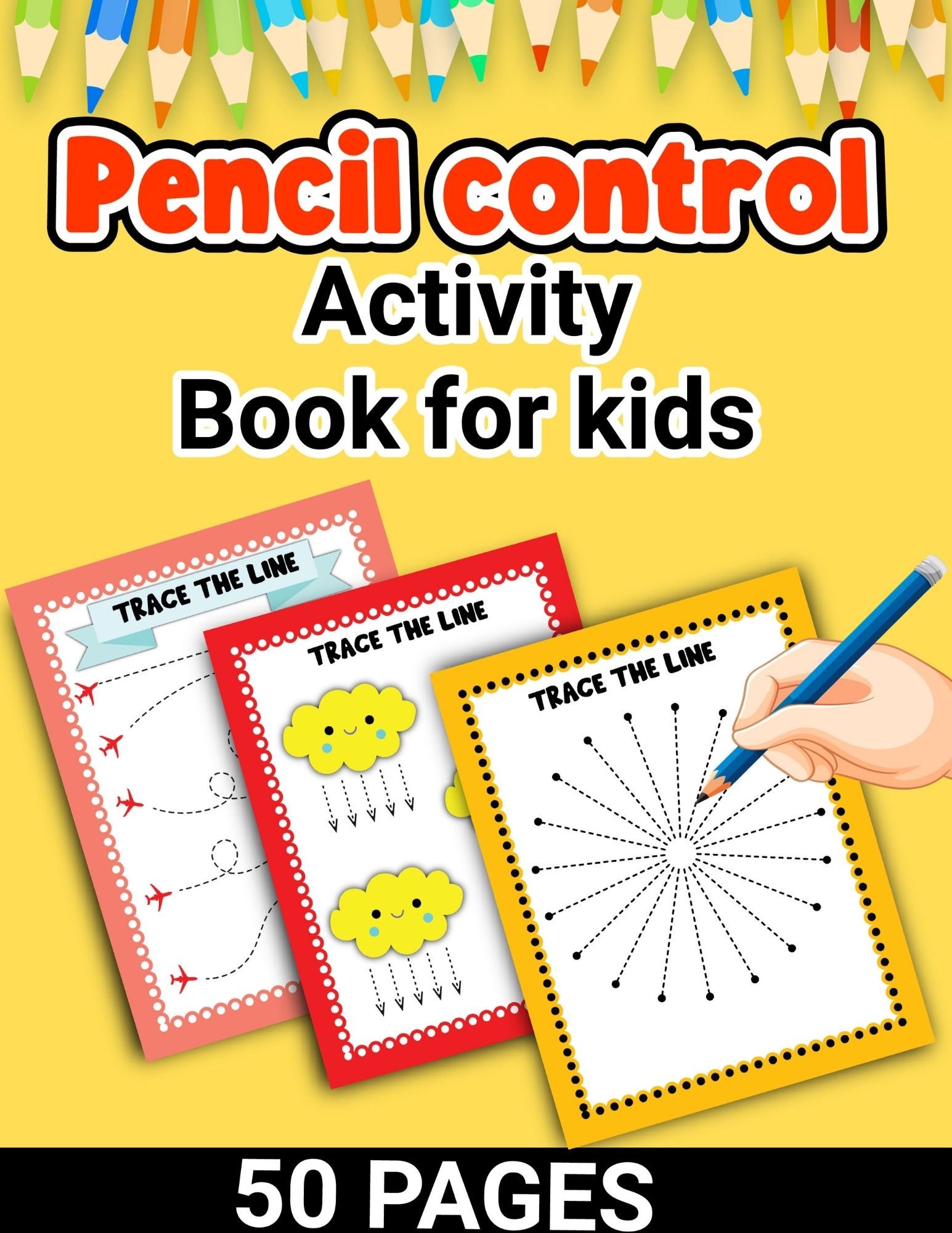 Pencil Control Activity Book for Kids Prewriting Skills Workbook, Fine