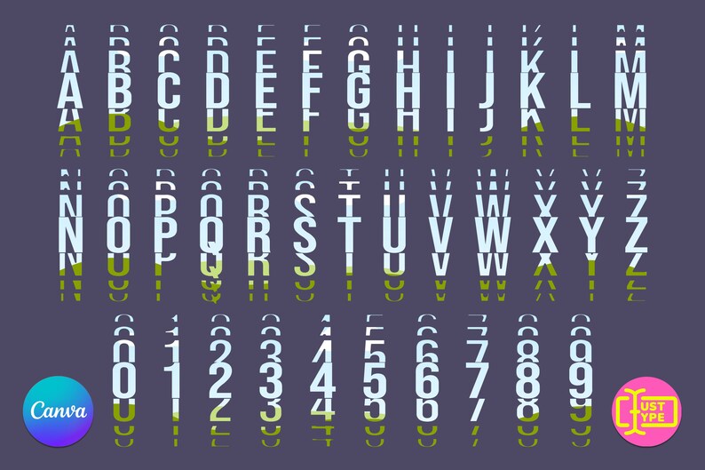 Level Stacked Alphabet Canva Frame Template | Editable Filled Stacked ...