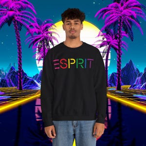 Custom ESPRIT vintage 1980s design sweatshirt, Unisex for men and women, sweater image 5