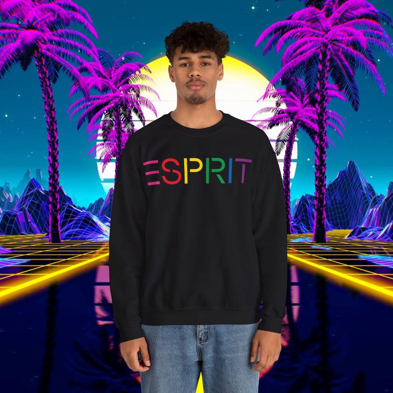 Custom ESPRIT vintage 1980s design sweatshirt, Unisex for men and women, sweater image 5
