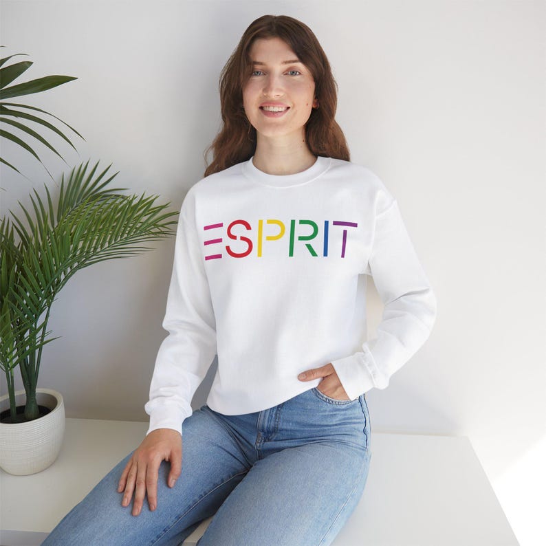 Custom ESPRIT vintage 1980s design sweatshirt, Unisex for men and women, sweater image 8