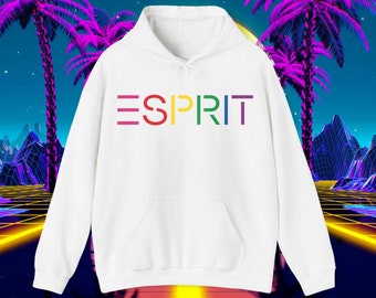 Custom ESPRIT vintage 1980s design sweatshirt Hoodie, Unisex for men and women, hooded sweater