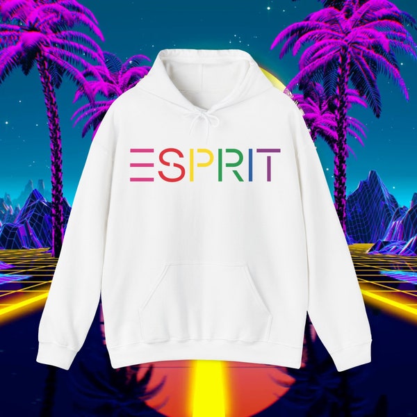 Custom ESPRIT vintage 1980s design sweatshirt Hoodie, Unisex for men and women, hooded sweater