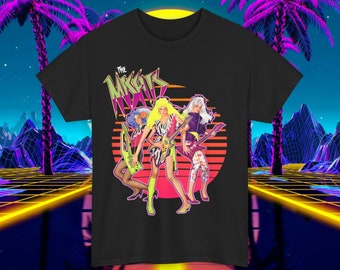 Custom Jem and the Holograms T-Shirt Misfits - 80s Vintage Box Art Unisex Tee for Men and Women - Cartoon Shirt
