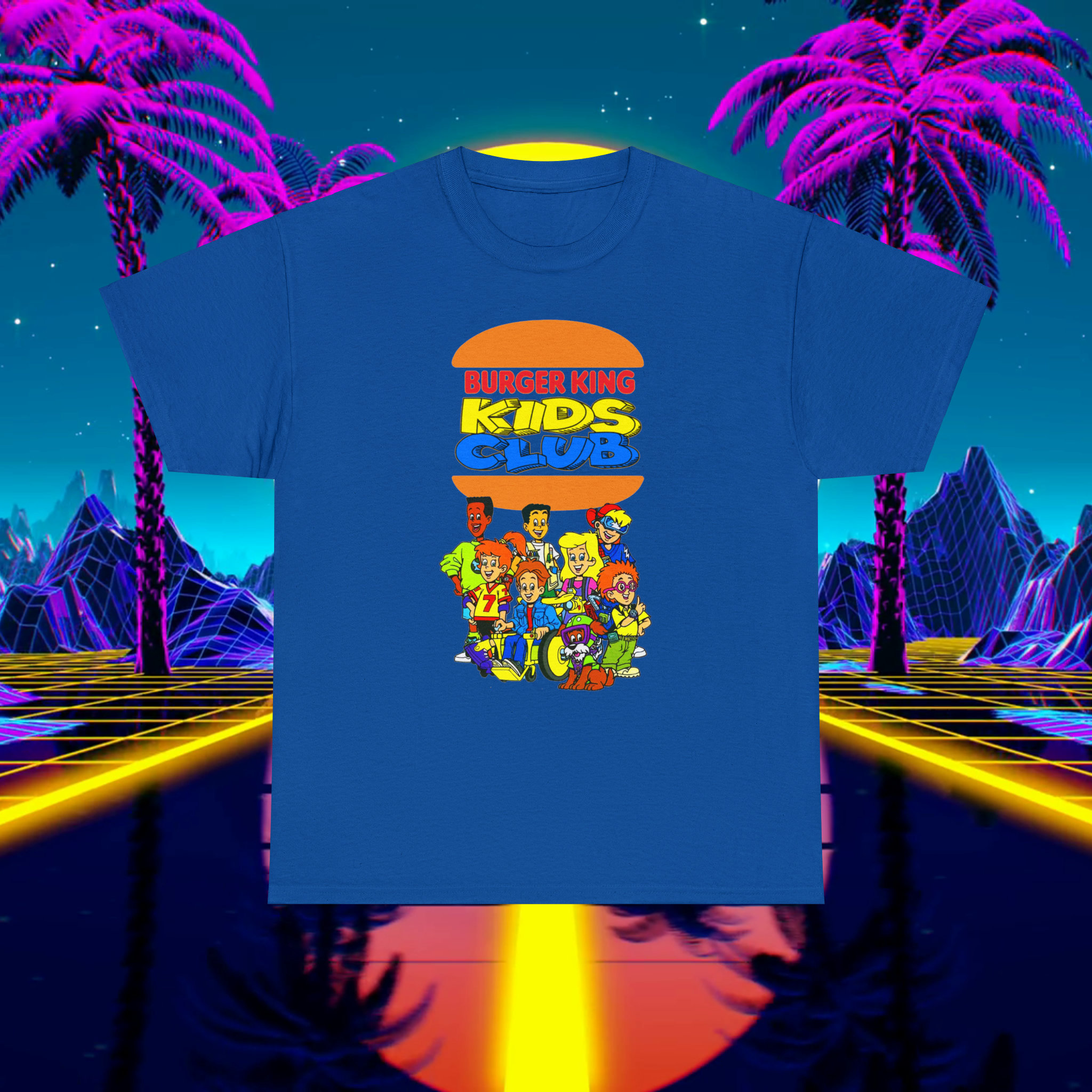 Vintage 90s Burger King Kids Club T-shirt - Retro Nostalgia Tee