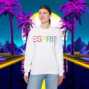 Custom ESPRIT vintage 1980s design sweatshirt, Unisex for men and women, sweater image 4