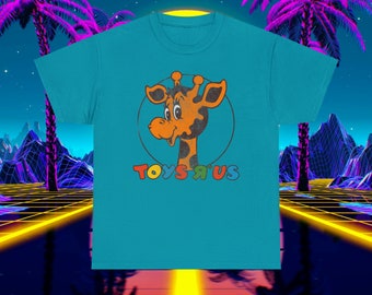 T-shirt Vintage Toys R Us Geoffrey La Girafe 1998 - Blanc - Taille 2XL - Coton - Occasion Très Bon état