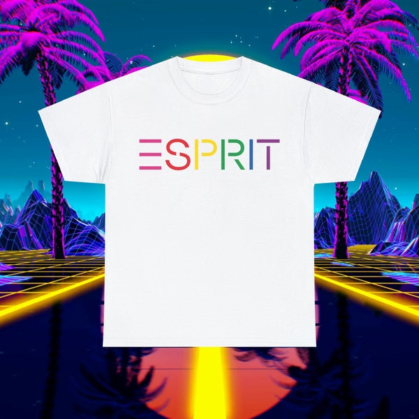 Custom ESPRIT vintage 1980s design T-shirt, Unisex for men and women shirt Tee