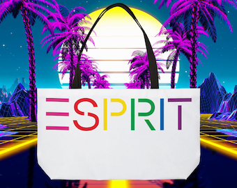 Custom ESPRIT vintage 1980s design Bag, Unisex for men and women, Weekender Tote Bag, Purse