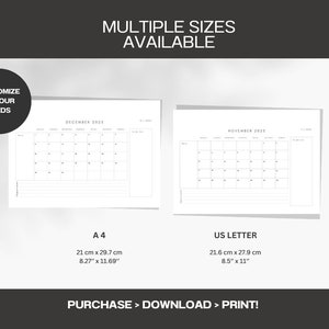 2025 Month at a Glance Fillable PDF Printable Calendar Fillable PDF ...